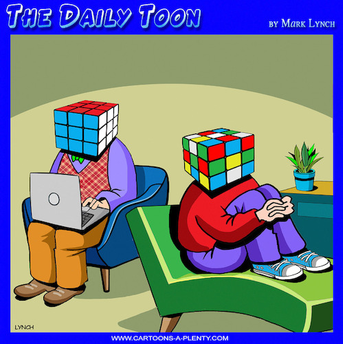 Cartoon: Rubiks cube (medium) by toons tagged puzzles,rubik,puzzles,rubik
