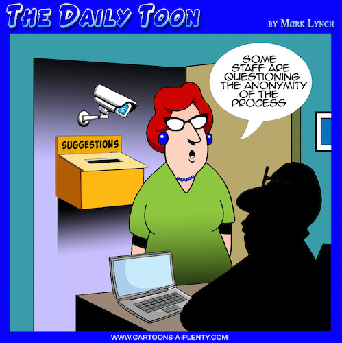 Cartoon: Suggestion box (medium) by toons tagged suggestions,under,surveillance,suggestions,under,surveillance
