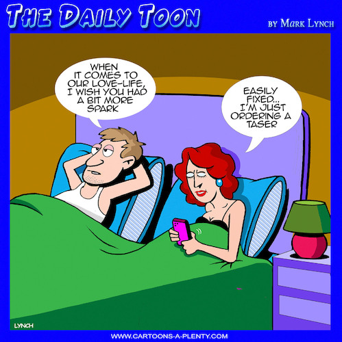 Cartoon: Tase time (medium) by toons tagged taser,spicing,things,up,taser,spicing,things,up