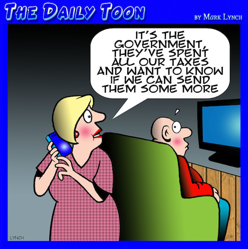 Cartoon: Taxes (medium) by toons tagged tax,governments,spending,tax,governments,spending