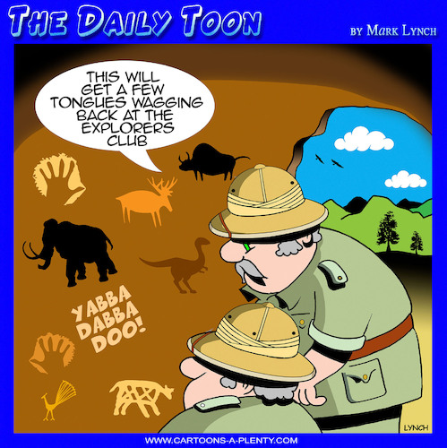 Cartoon: The Flintstones (medium) by toons tagged yabba,dabba,doo,explorers,cave,paintings,yabba,dabba,doo,explorers,cave,paintings