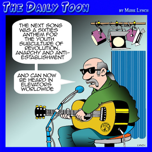 Cartoon: The Sixties (medium) by toons tagged sixties,music,anarchy,protest,songs,musicians,sixties,music,anarchy,protest,songs,musicians