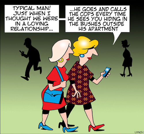 Cartoon: Typical man (medium) by toons tagged stalker,typical,male,me,ex,girlfriends,stalking,stalker,typical,male,me,ex,girlfriends,stalking