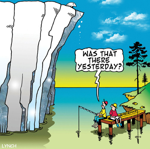 Cartoon: was that there yesterday (medium) by toons tagged global,warming,polar,bears,environment,icebergs