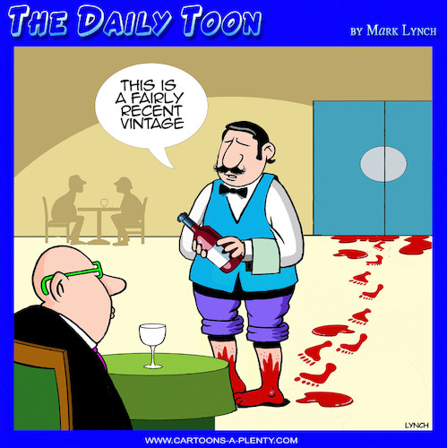 Cartoon: Wine vintages (medium) by toons tagged wine,drinker,sommelier,waiter,restaurants,wine,drinker,sommelier,waiter,restaurants