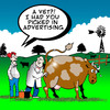 Cartoon: A Vet (small) by toons tagged vet,cows,animals,farm,life,advertising,rural,doctor,advertisment