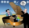 Cartoon: Ah Ha (small) by toons tagged music,piano,concert,maistro