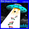Cartoon: Alien abduction cartoon (small) by toons tagged pizza,aliens,flying,saucers,extra,terrestrial,life