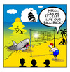 Cartoon: beach volley ball (small) by toons tagged beach,volleyball,games,sharks,fish,ball