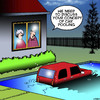 Cartoon: Car pooling (small) by toons tagged car,pool,energy,saving,shared,vehicles,swimming,pools