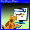 Cartoon: Chasebook (small) by toons tagged dogs,chasing,sticks,facebook,mans,best,friend,animals,social,media,instagram