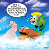 Cartoon: Cod (small) by toons tagged god heaven religion hell fish cod afterlife death angels clouds bible halo