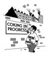 Cartoon: coking in progress (small) by toons tagged coal,coking,environment,ecology,greenhouse,gases,pollution,earth,day