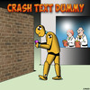Cartoon: Crash text dummy (small) by toons tagged crash,test,dummy,texting,text,while,driving
