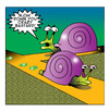 Cartoon: Crazy Bastard (small) by toons tagged road,rage,snails,slugs,anger,management,speed,limits,driving,temper