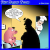 Cartoon: Cured ham (small) by toons tagged pigs,ham,chef,cured,pork
