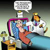 Cartoon: Doctor Dog (small) by toons tagged cold,noses,health,hospitals,prognosis,checkup,remission,animals,dogs,talking