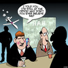 Cartoon: Droning on (small) by toons tagged drones spying distrust bars working late