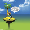 Cartoon: enough about me (small) by toons tagged desert island lonely
