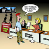 Cartoon: Ethical studies (small) by toons tagged lawyers,university,education,careers,open,day