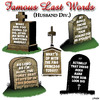 Cartoon: Famous last words (small) by toons tagged famous,last,words,cemetary,graveyard,headstones
