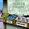 Cartoon: Forget-me-nots (small) by toons tagged flowere,elephants,forget,me,nots,daisies,sunflowers,florist,flower,shop