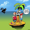 Cartoon: Free Wi Fi (small) by toons tagged desert,island,wi,fi,wireless,technology,ipads,google