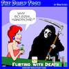 Cartoon: Grim Reaper (small) by toons tagged reaper,flirting,with,death