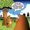 Cartoon: Grizzly details (small) by toons tagged bears,hibernation,infidelity,animals,lipstick,grizzly,bear