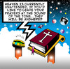 Cartoon: heaven is unattended (small) by toons tagged heaven,hell,god,answering,machines,fax,email,phones,mobile,messaging,social,networking,computers,angels,bible,st,peter,universe,planets,earth,mars,venus,jupiter,black,hole,praying,prayers