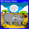 Cartoon: Hippo (small) by toons tagged hippos,rhinos,spelling