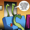 Cartoon: Hissy fit (small) by toons tagged snakes,animals,hissy,fit,tantrum,carry,on