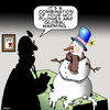 Cartoon: Hot flushes (small) by toons tagged menopause,global,warming,snowman,hot,flushes,doctors,and,patients