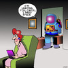 Cartoon: I need my own space (small) by toons tagged astronauts universe