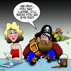 Cartoon: iPad (small) by toons tagged ipads,pirates,eye,patch,smart,phone
