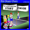 Cartoon: Lazy people (small) by toons tagged marathon running lazy slacker fun run racing sport