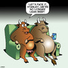 Cartoon: Lean beef (small) by toons tagged cows,lean,beef,red,meat,obesity,animals,overweight,lazy