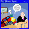Cartoon: Little engine that could (small) by toons tagged let,off,steam,little,red,engine,stress,work