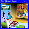 Cartoon: Modern libraries (small) by toons tagged gen,library,reading,smartphones