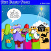 Cartoon: Nativity scene (small) by toons tagged baby,shower,midwife,three,wise,men