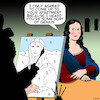 Cartoon: Paint by numbers (small) by toons tagged mona,lisa,paint,by,numbers,leonardo,da,vinci,artists,portrait,painting,history