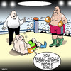 Cartoon: people skills (small) by toons tagged boxing,sport,people,skills,relationships,olympics,referee,ring
