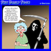 Cartoon: Politically correct (small) by toons tagged angel,of,death,facilitator,grim,reaper