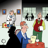 Cartoon: Restaurant doctor (small) by toons tagged restaurants,food,poisoning,doctors,illness,salmonella