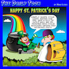 Cartoon: Saint Patricks Day (small) by toons tagged st,patricks,day,pot,of,gold,leprechauns