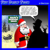 Cartoon: Santas helpers (small) by toons tagged omicron,delta,corona,covid,santa,reindeers