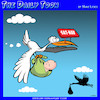 Cartoon: Sat Nav (small) by toons tagged stork,delivering,baby,birth,sat,nav,device