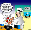 Cartoon: scrambled eggs (small) by toons tagged eggs,cooking,cafe,chickens,animals,restaurants