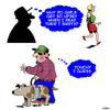 Cartoon: Seeing eye dog (small) by toons tagged blind,man,seeing,eye,dog,breasts