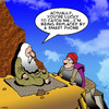 Cartoon: Smart phone (small) by toons tagged guru,hermit,wise,man,smart,phone,knowledge,mountaineering,alps